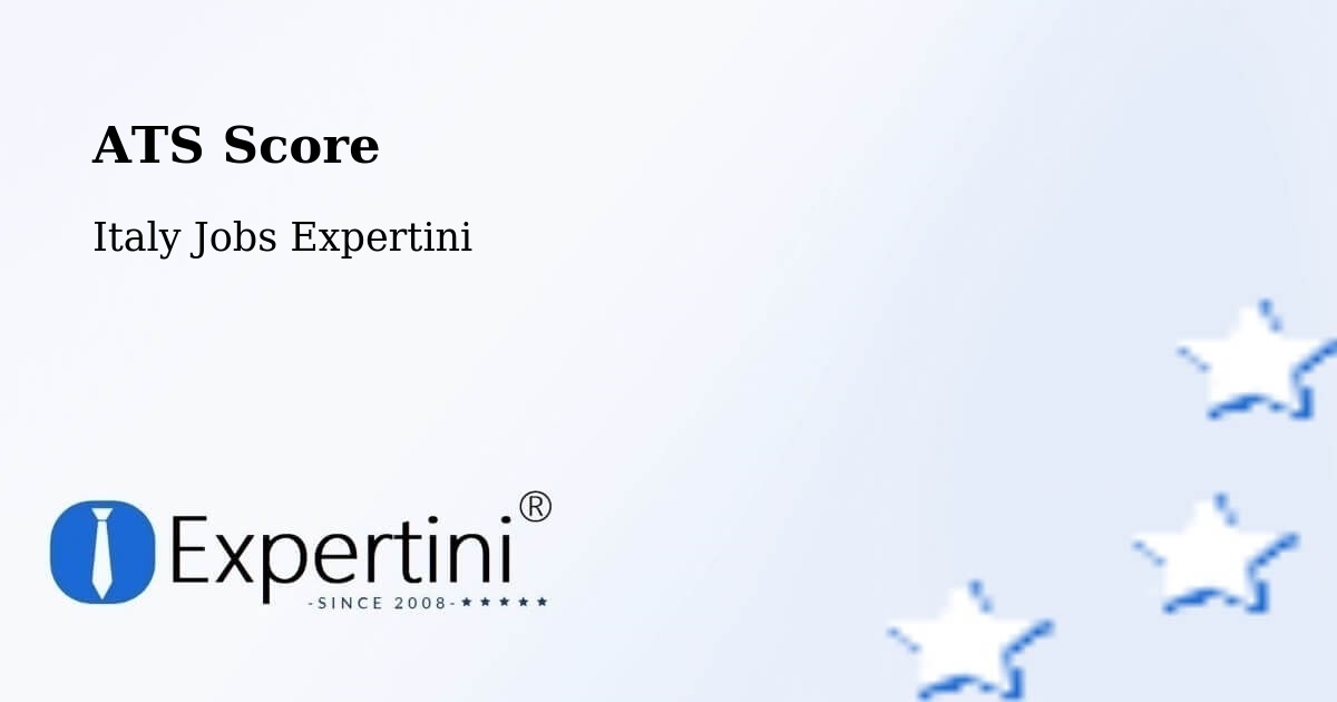 Resume ATS Score & Job Description Match Tool – Bruno - Italy Jobs Expertini