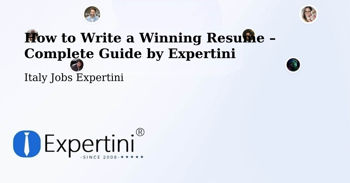 Resume Writing Guide for Job Seekers – Bruno - Bruno, Italy Jobs Expertini